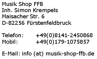 Kontakt Musik Shop FFB